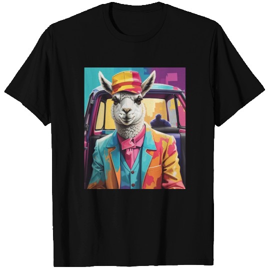 space design llama lover T Shirts