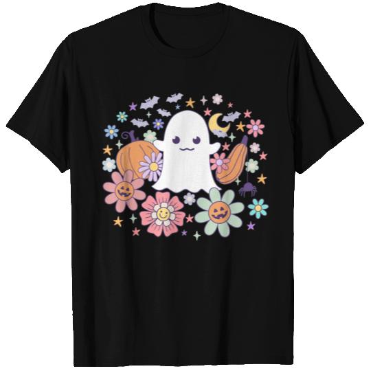 Halloween Cute Ghost Jack o Lantern Pumpkin Spider T Shirts