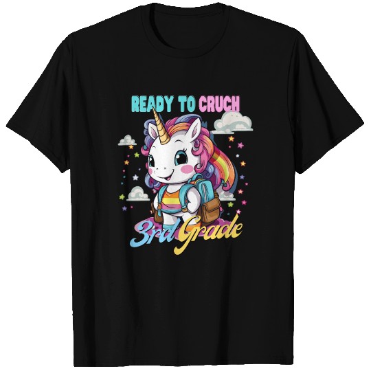 Ready To Crush 3rd grade Unicorn Back To School T Shirts