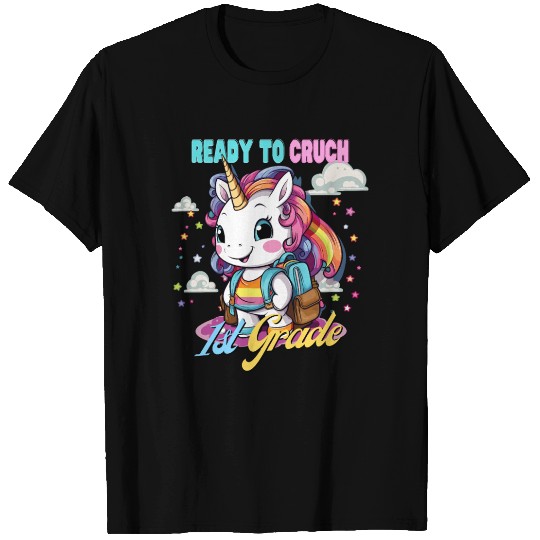 Ready To Crush 1st grade Unicorn Back To School T Shirts