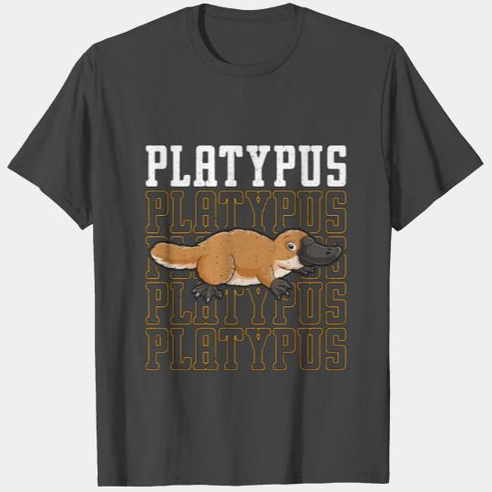 Platypus Semi-Aquatic Animals Australian Wildlife T Shirts