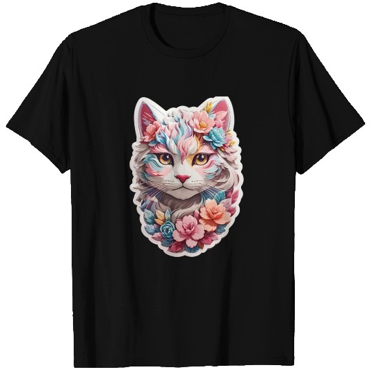 Sugar Cat Dreams: Studio Ghibli-Inspired Sticker T Shirts