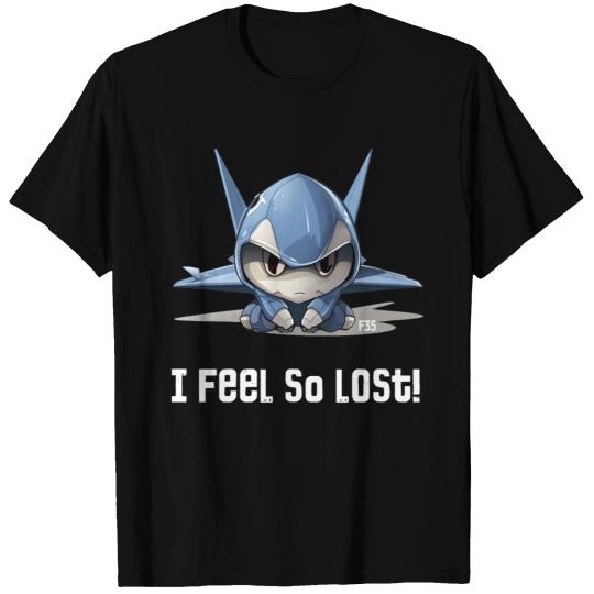 Little Lost Cute F35 Fighter Plane Illustration T Shirts