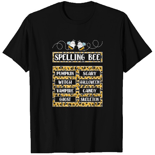 Spelling Bee Halloween Teachers T Shirts