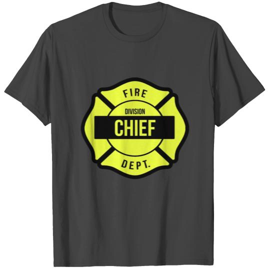 Division Chief Fire Brigade T Shirts