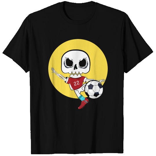 Skeleton Playing Soccer T Shirts