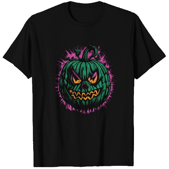 Funky Pumpkin Green and Pink T Shirts