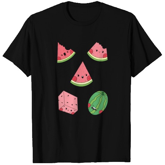 Cute Summer Watermelon Cartoon Fruit Sticker Pack T Shirts