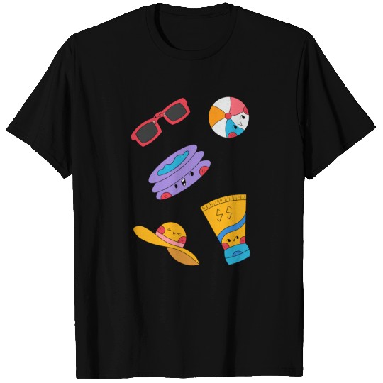 Cute Summer Pool Party Sticker Pack T Shirts