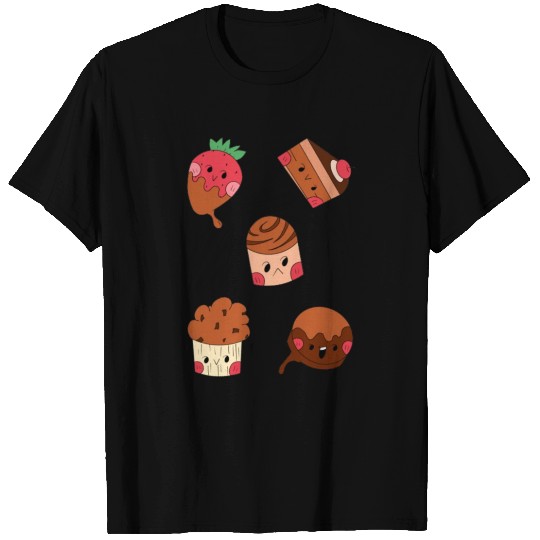 Cute Chocolate Sweet Desserts Sticker Pack T Shirts