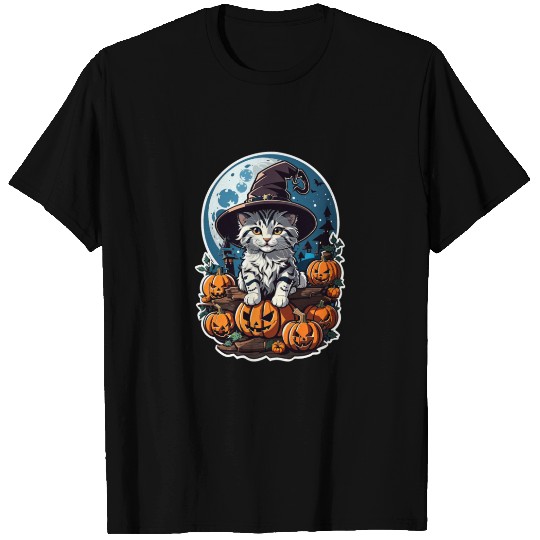 Happy Halloween Pumpkin Cat 47 T Shirts