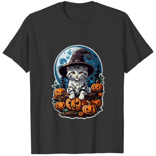 Happy Halloween Pumpkin Cat 47 T Shirts
