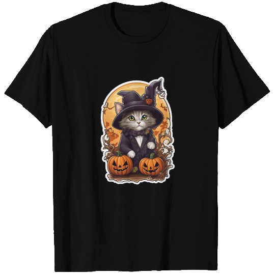 Happy Halloween Pumpkin Cat 44 T Shirts