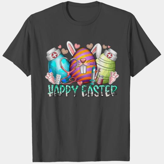 Happy Easter DAy Eggs Nurse T Shirts