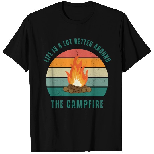 Camping Lover Campfire T Shirts