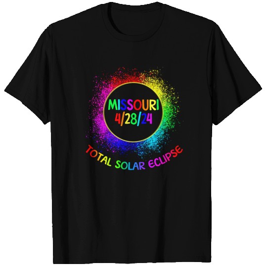 Total Solar Eclipse Missouri 4/28/24 Kids Eclipse T Shirts