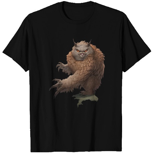 Grizzly Owl - Fantasy Creature T Shirts