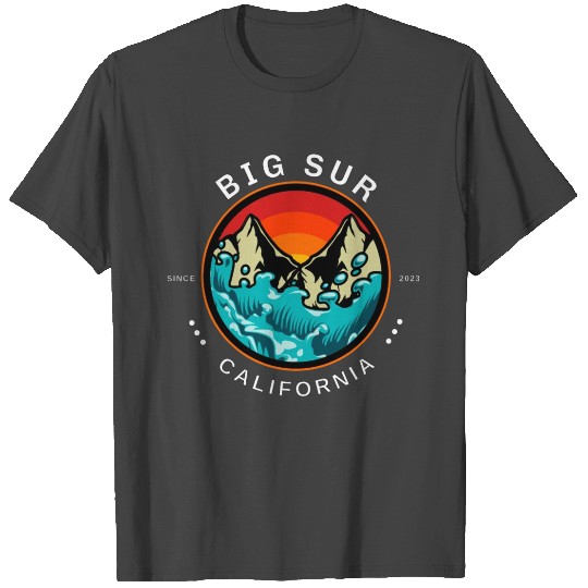Big Sur California T Shirts, Camping T Shirts, Outdoor