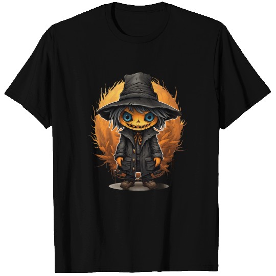 Scarecrow Halloween Cartoon Scary Scarecrow T Shirts