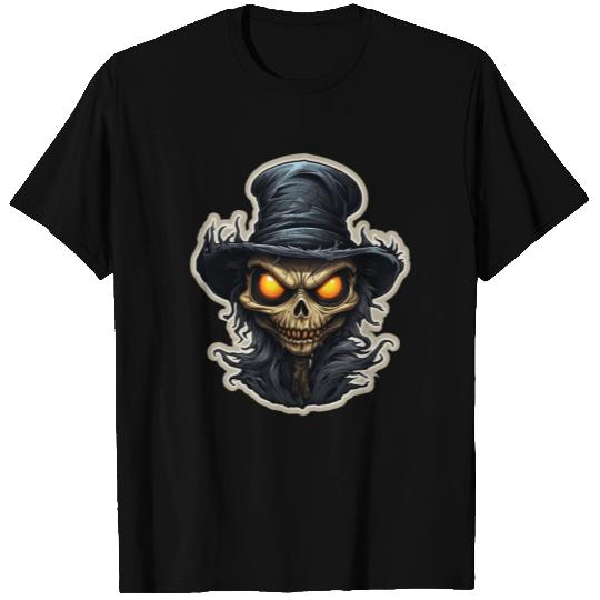 Scarecrow Halloween Cartoon Scary Scarecrow T Shirts