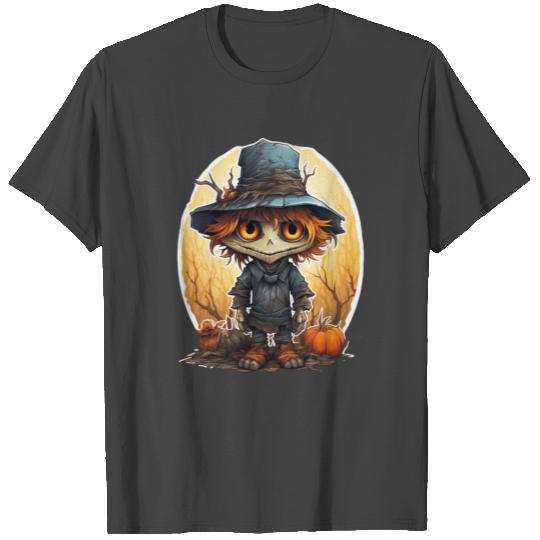 Scarecrow Halloween Cartoon Scary Scarecrow T Shirts