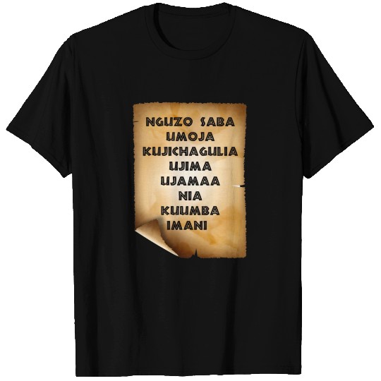 Exploring the Seven Principles of Kwanzaa. T Shirts