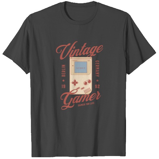 Vintage Gamer - Gameboy T Shirts, Video Game T Shirts,