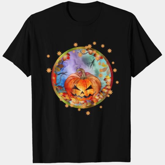Halloween pumpkin in an autumnal atmosphere& Stars T Shirts