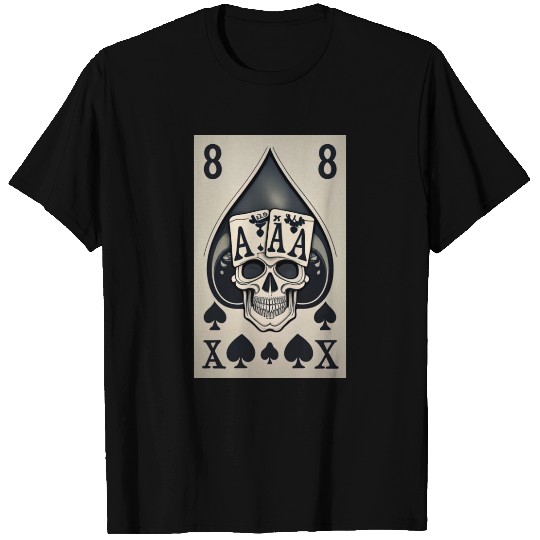 card with skeleton head (halloween design) T Shirts