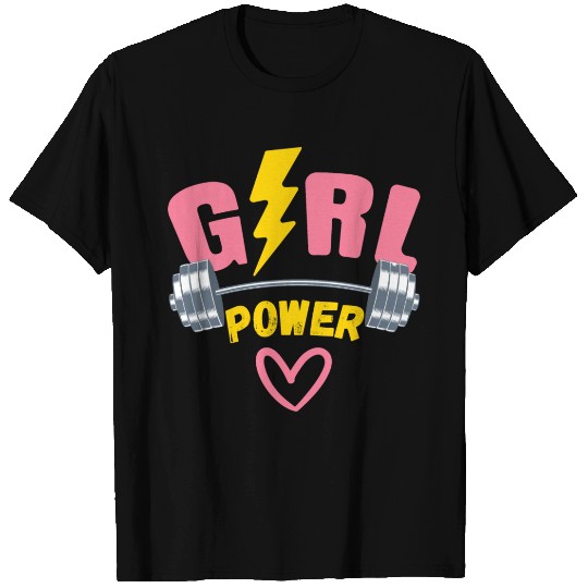 Pink Lightning Modern Power girls Power T Shirts