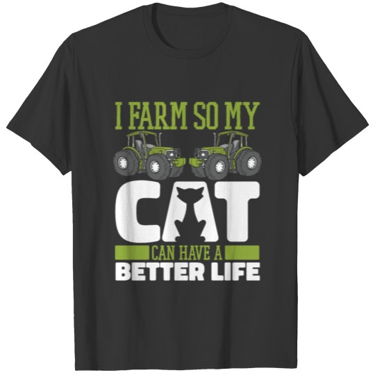 Farming Farmer Cat T Shirts