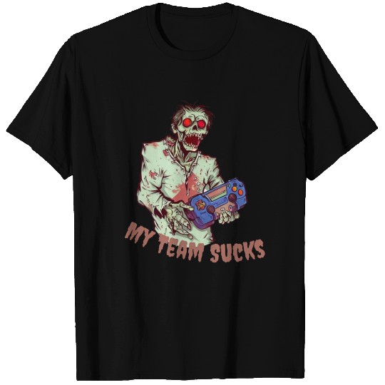 Zombie gamer PlayStation Halloween player T Shirts