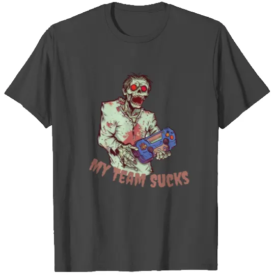 Zombie gamer PlayStation Halloween player T Shirts