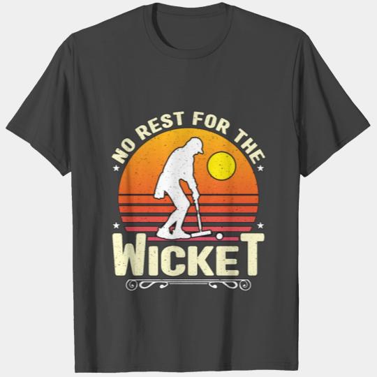 Croquet No Rest For The Wicket Mallet Outdoor Game T Shirts