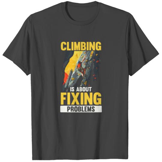 Indoor Rock Climbing Wall Boulderer Bouldering T Shirts