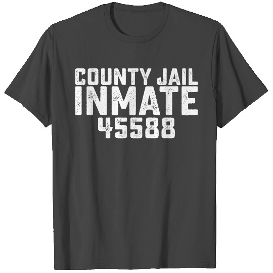 Halloween County Jail Inmate Prisoner Orange Costu T Shirts