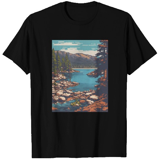 Lake Tahoe California T Shirts, Lake Tahoe T Shirts, L