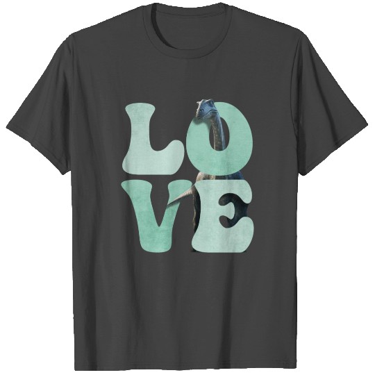 Brontosaurus Dinosaur LOVE T Shirts