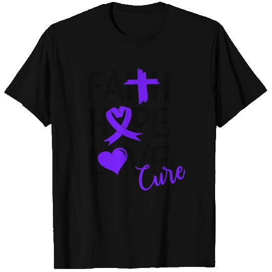Faith Hope Love Cure Cancer T Shirts