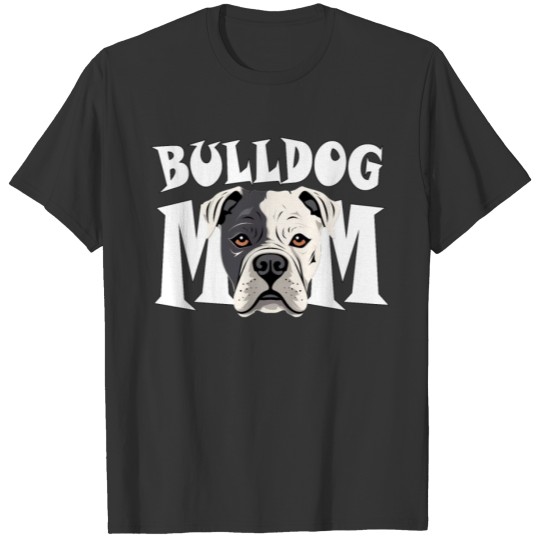 American Bulldog Mom Cute Dog Mothers Day Womens T Shirts