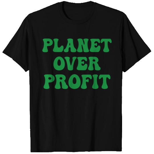 Planet Over Profit Earth Day Climate Change T Shirts