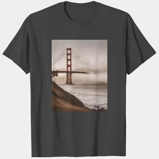Golden Gate Bridge California T Shirts, California