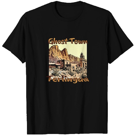 USA Texas Terlingua Ghost Town Design T Shirts
