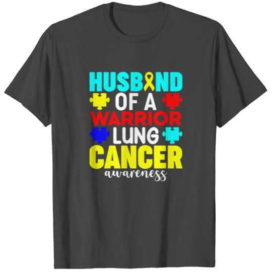 Husband Of A Warrior Lung Cancer Awareness Chemoth T Shirts