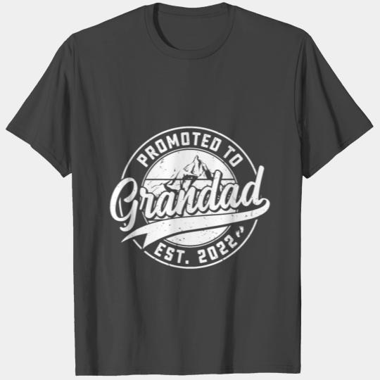 Vintage Promoted To Grandad 2022 Fathers Day T Shirts