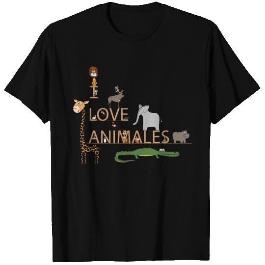 I Love Animal T Shirts