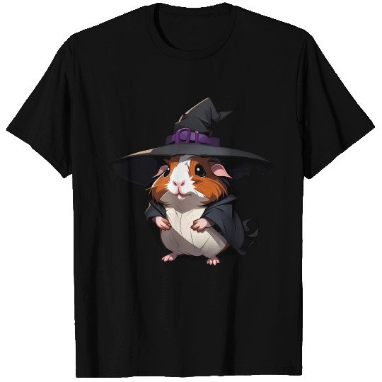 Cute Halloween guinea pig with a witch hat. T Shirts