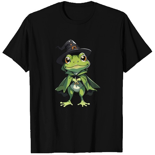 Cute Halloween frog with a witch hat. T Shirts