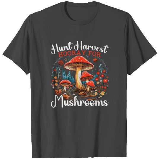 Mushroom Foraging Mycology Fungi Morel Hunting T Shirts