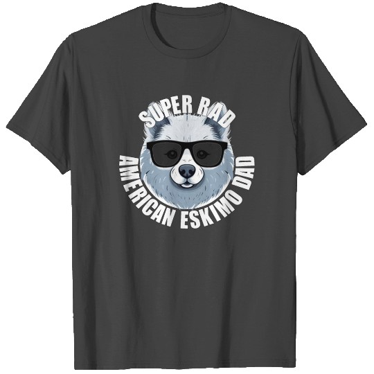 American Eskimo Dog Dad Funny Men's Father's Day T Shirts